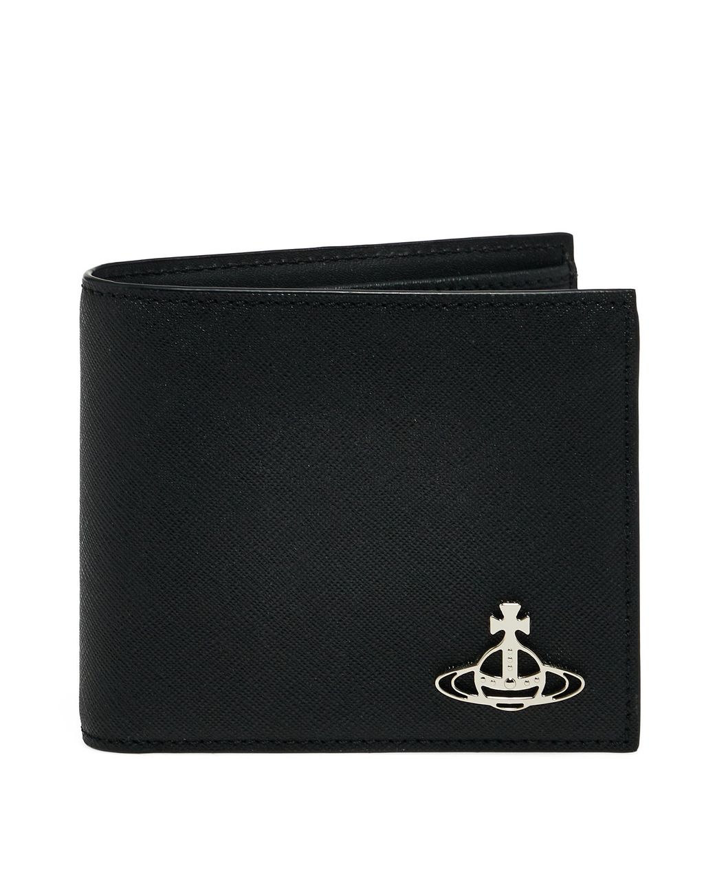 Vivienne Westwood Saffiano Man Coin Pocket Wallet in Black for Men ...