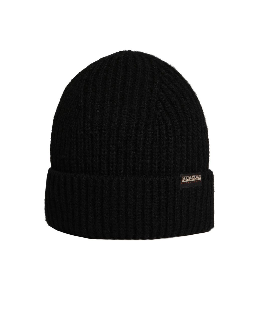 black napapijri beanie
