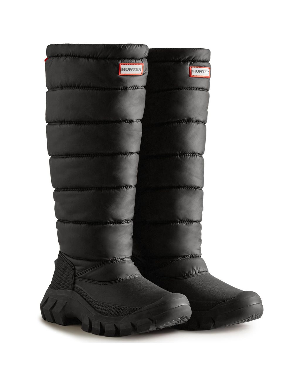 HUNTER Intrepid Tall Snow Boots in Black Lyst