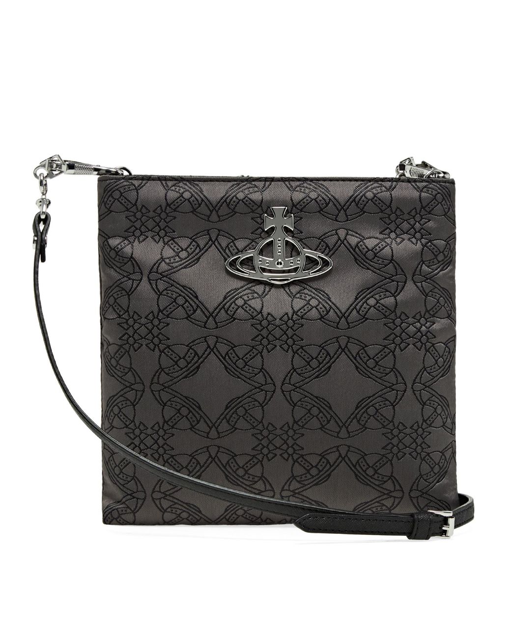 Vivienne Westwood Squire Square Crossbody Messenger Bag in Black Lyst