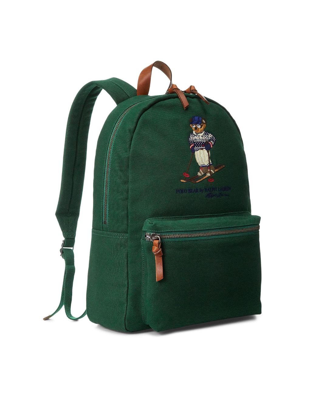 Polo Ralph Lauren Bear Canvas Backpack in Green for Men | Lyst