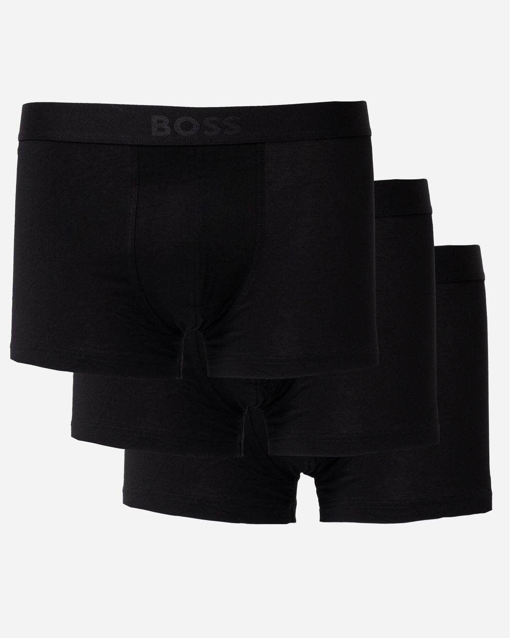 Boss Black 3-Pack Stretch-Cotton Trunks With Logo Waistbands for men