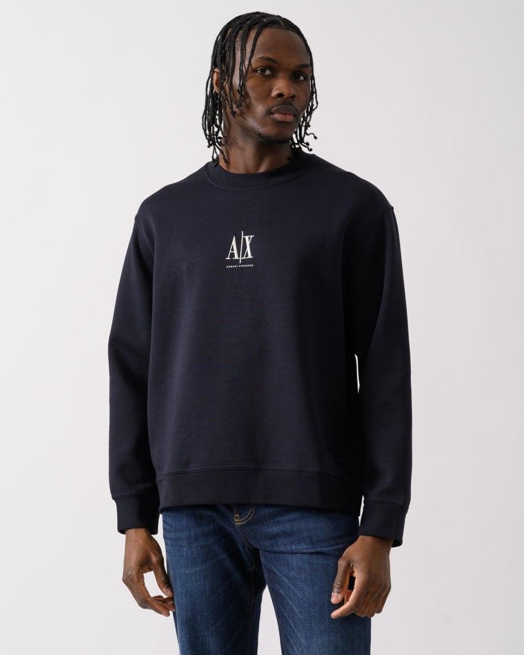 ARMANI EXCHANGE Blue Embroidered A for men