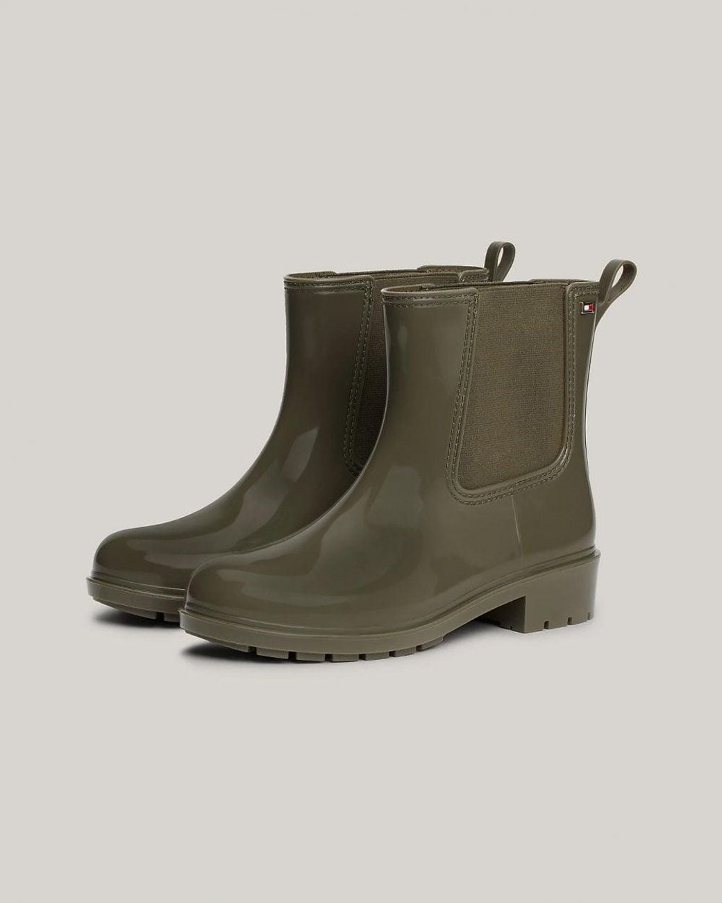 Tommy Hilfiger Green Flag Chelsea Rainboots