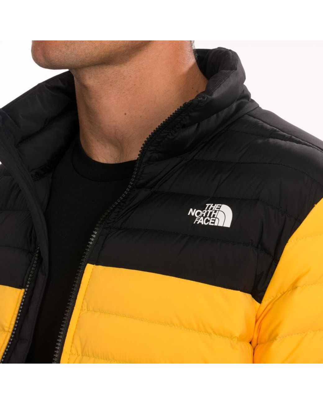northface yellow puffer jacket