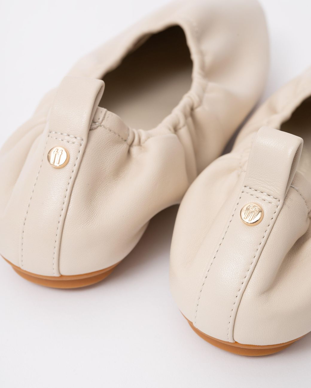 Fitflop White Delicato Poise Leather Ballerina Shoes