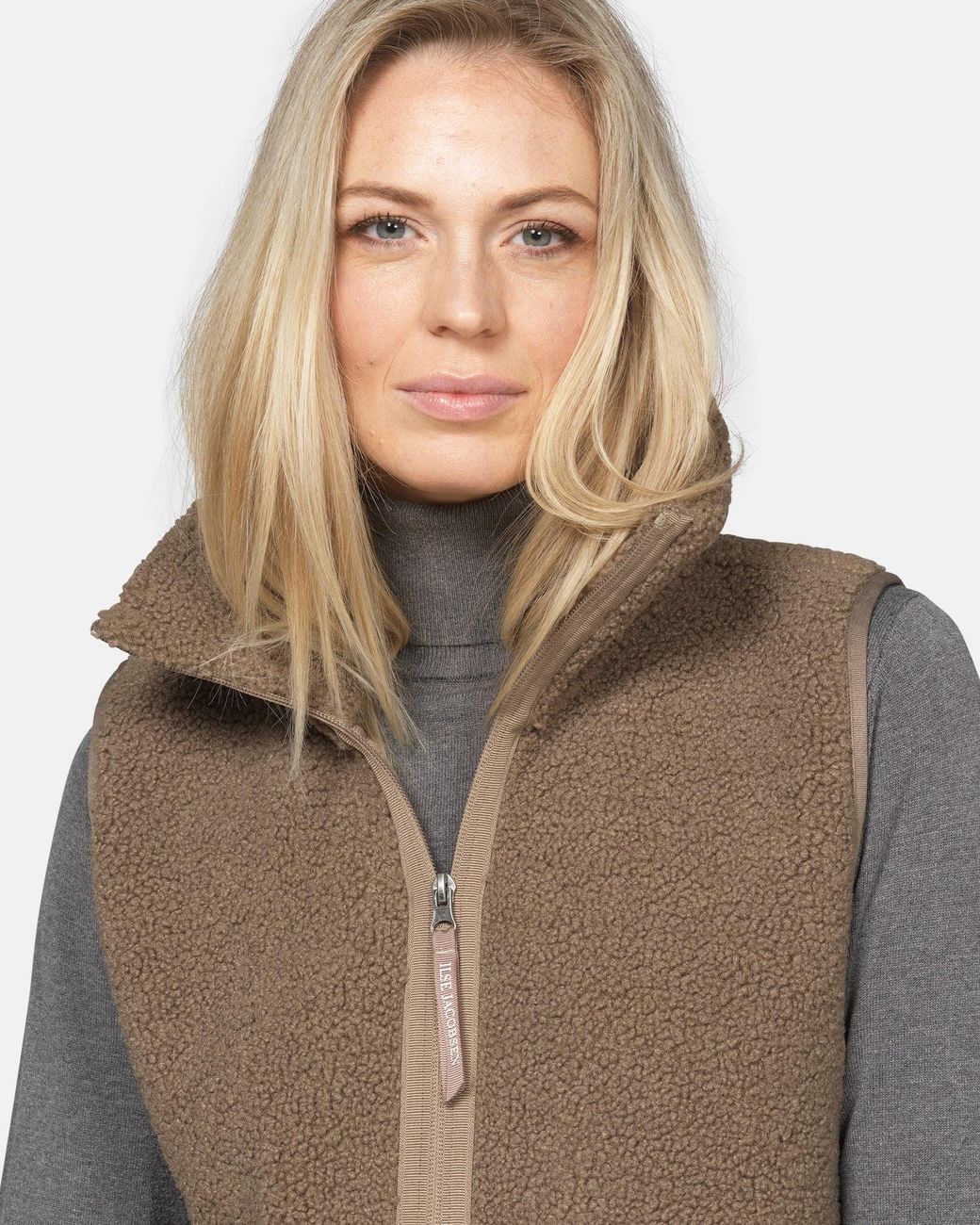 Ilse Jacobsen Natural Long Pile Gilet