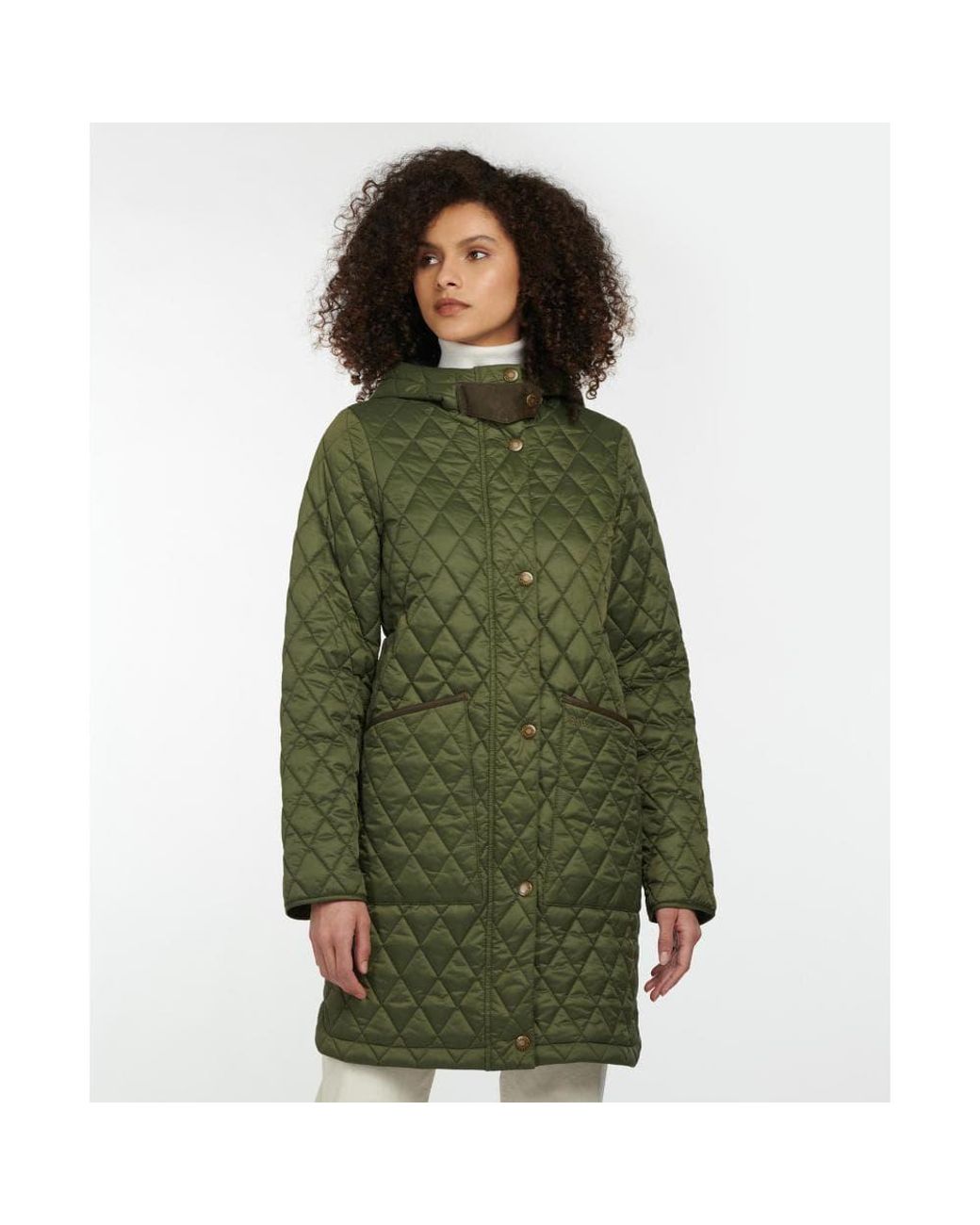 Barbour burne sales hooded quilted coat