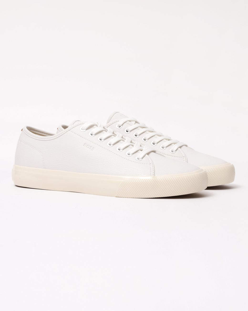 Boss White Aiden Tenn Low Top Trainers for men