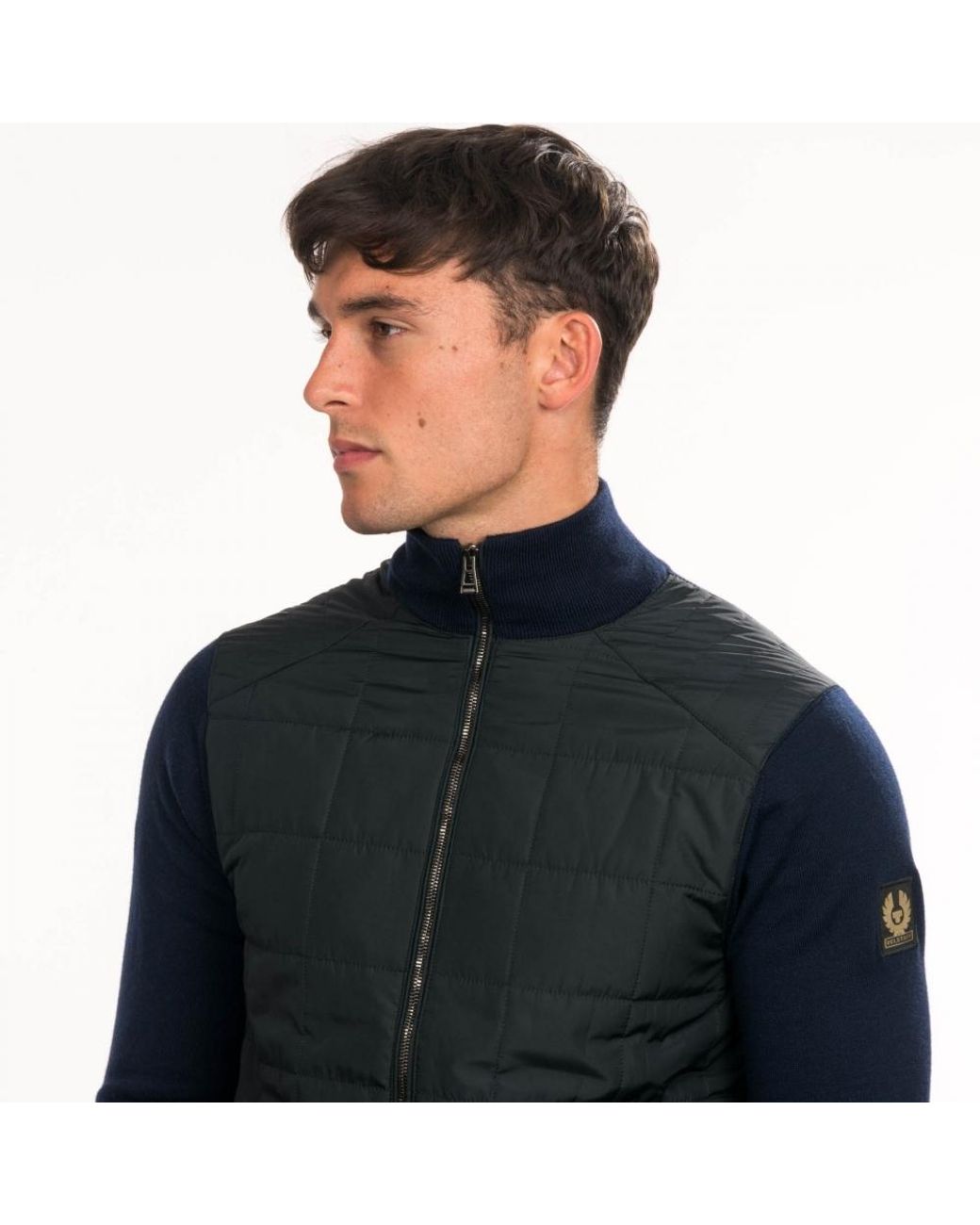 belstaff kelby zip cardigan