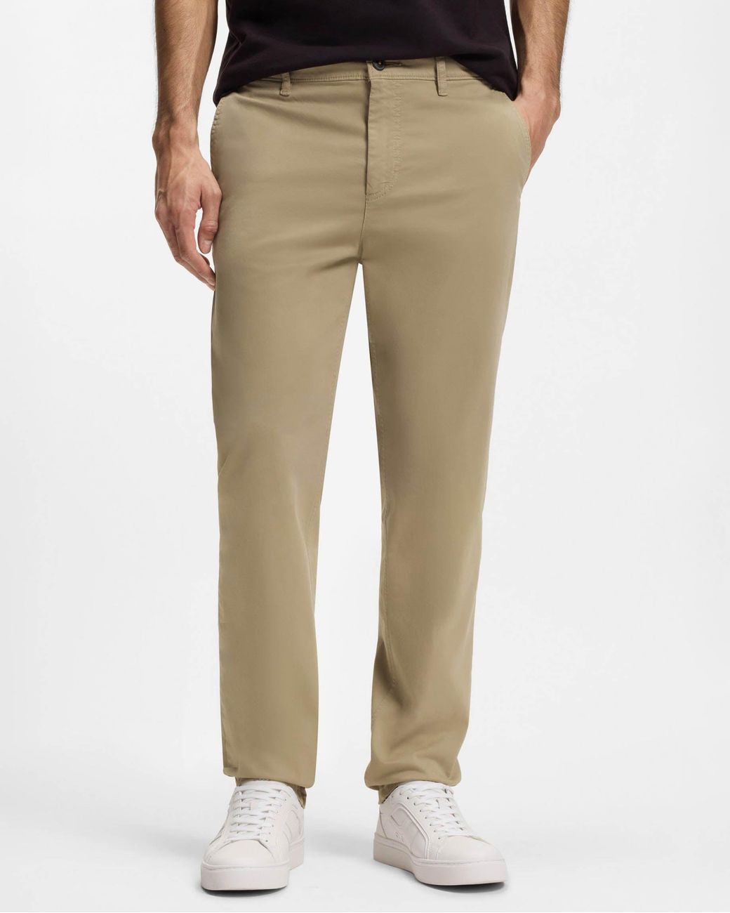 Boss Natural Tapered-Fit Chinos for men