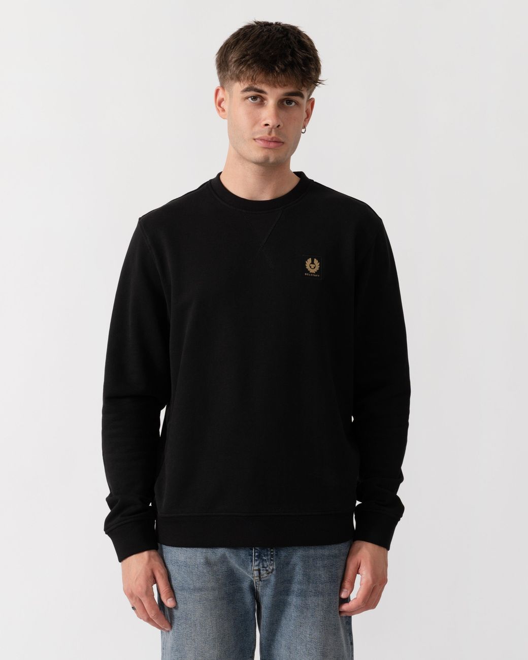 Belstaff Black Logo Sweatshirt for men