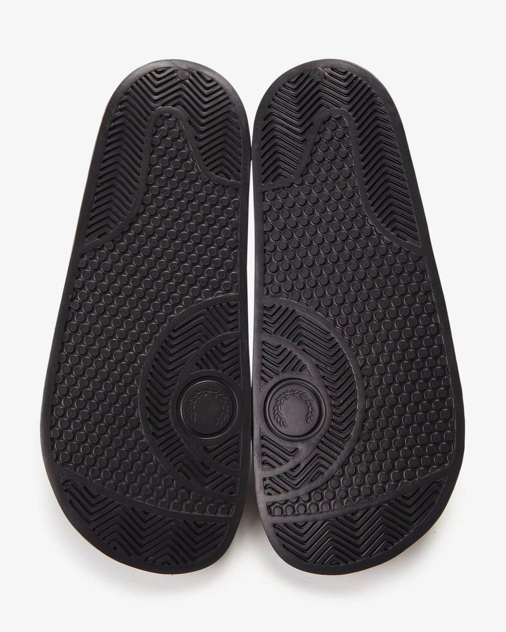Fred Perry White Branded Slider for men