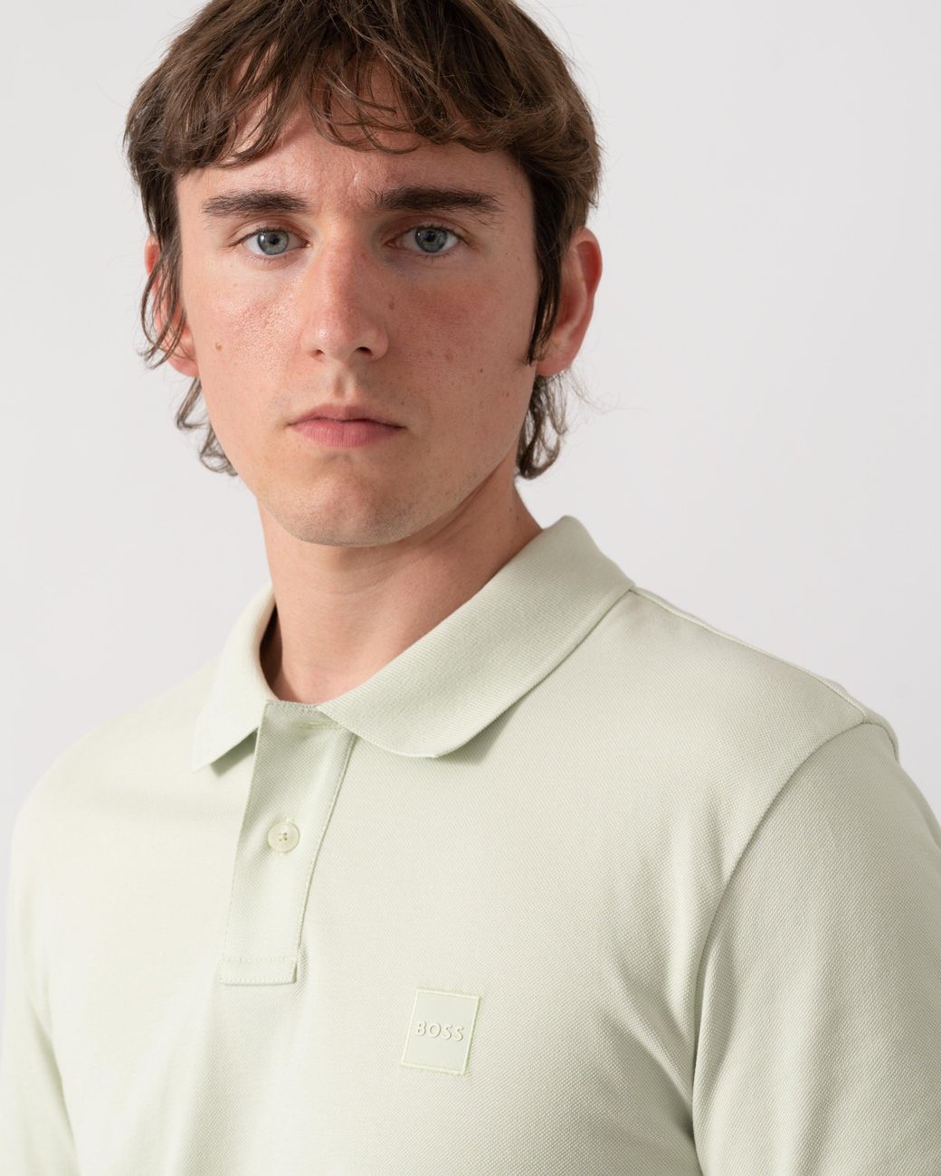 Boss Multicolor Passenger Stretch-Cotton Slim-Fit Polo Shirt With Logo Patch for men