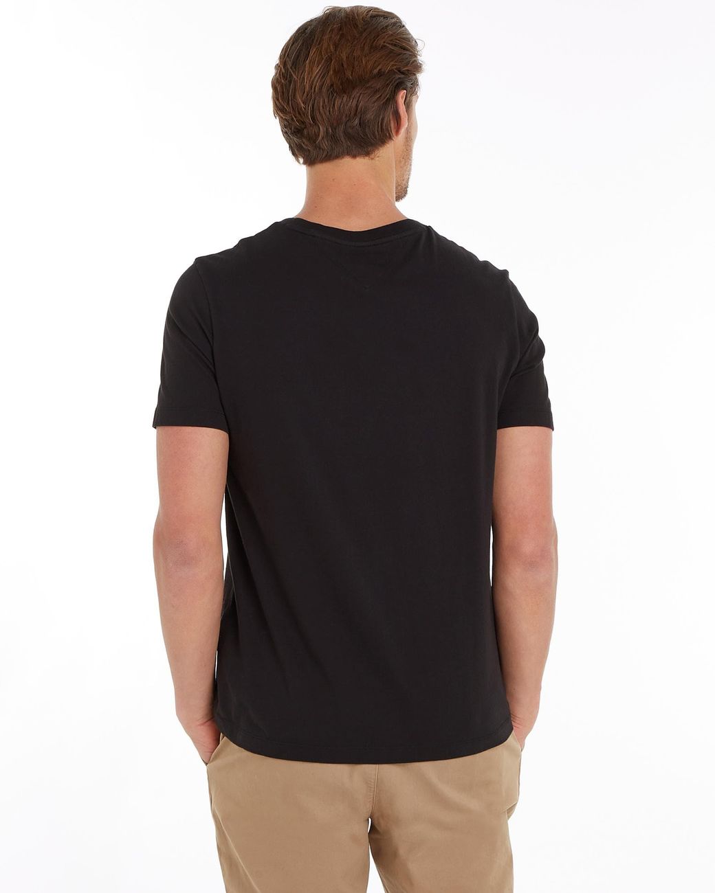 Tommy Hilfiger Black Essential Solid T-Shirt for men