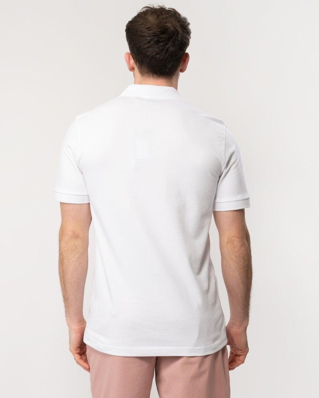 Boss White Passenger Stretch-Cotton Slim-Fit Polo Shirt With Logo Patch Nos Size: S for men