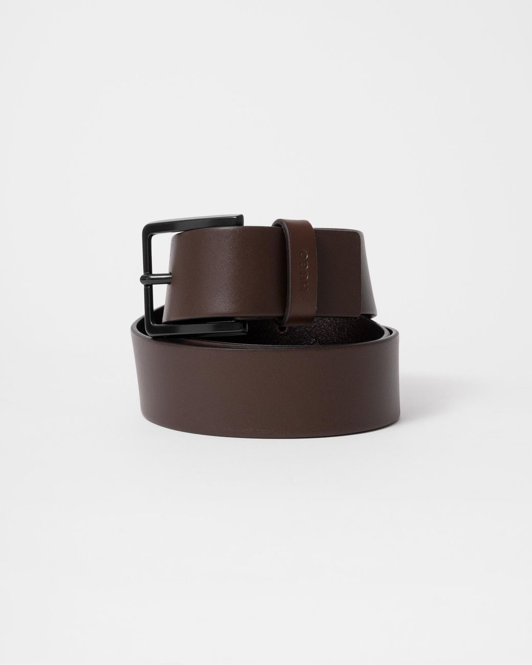 HUGO Brown Gioni Leather Belt Nos for men