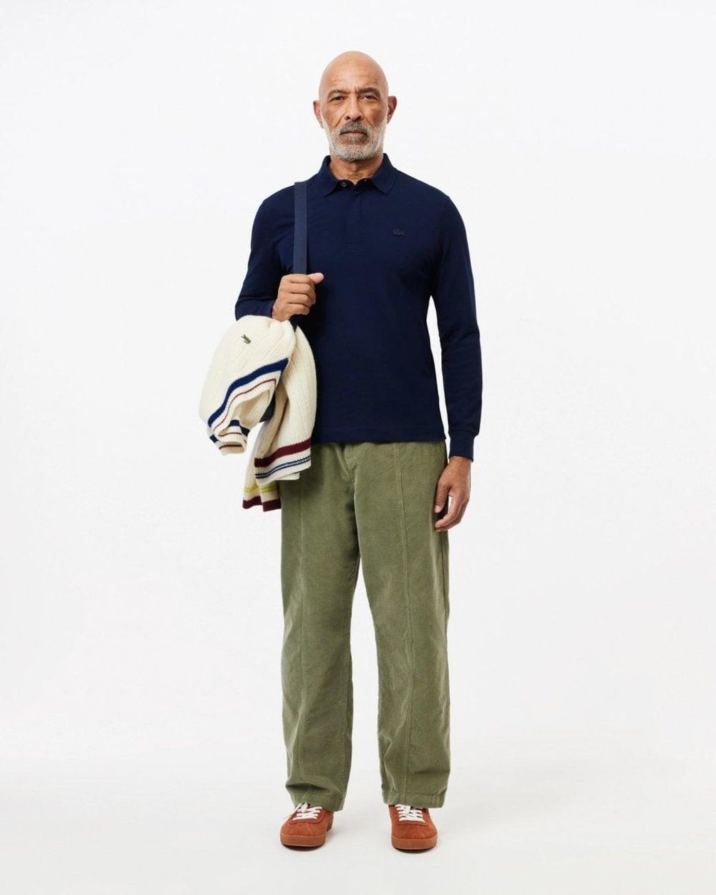 Lacoste Blue Long Sleeve Polo for men