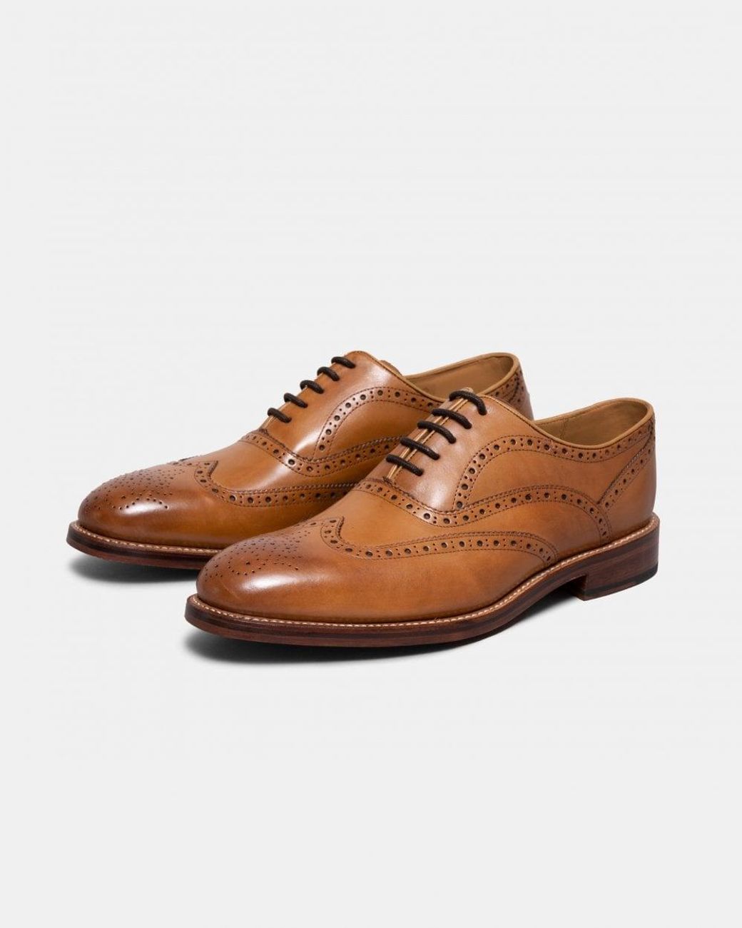Oliver Sweeney Aldeburgh Brogue Shoes Brown for men