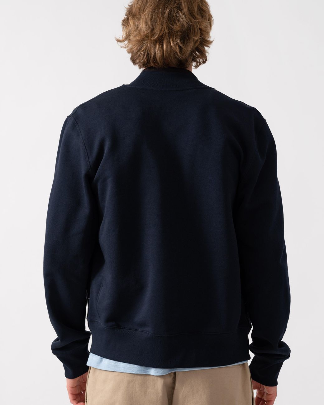 Paul Smith Blue Ps Regular Fit Zebra Logo Zip Bomber Jacket for men