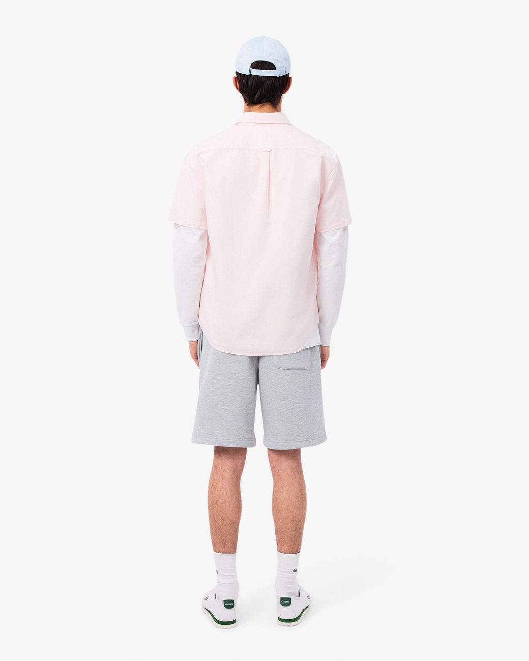 Lacoste Gray Regular Fit Fleece Shorts for men