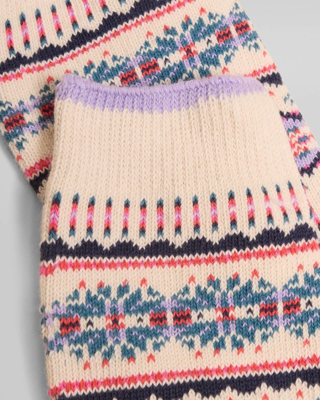 Joules Pink Lucille Fairisle Socks