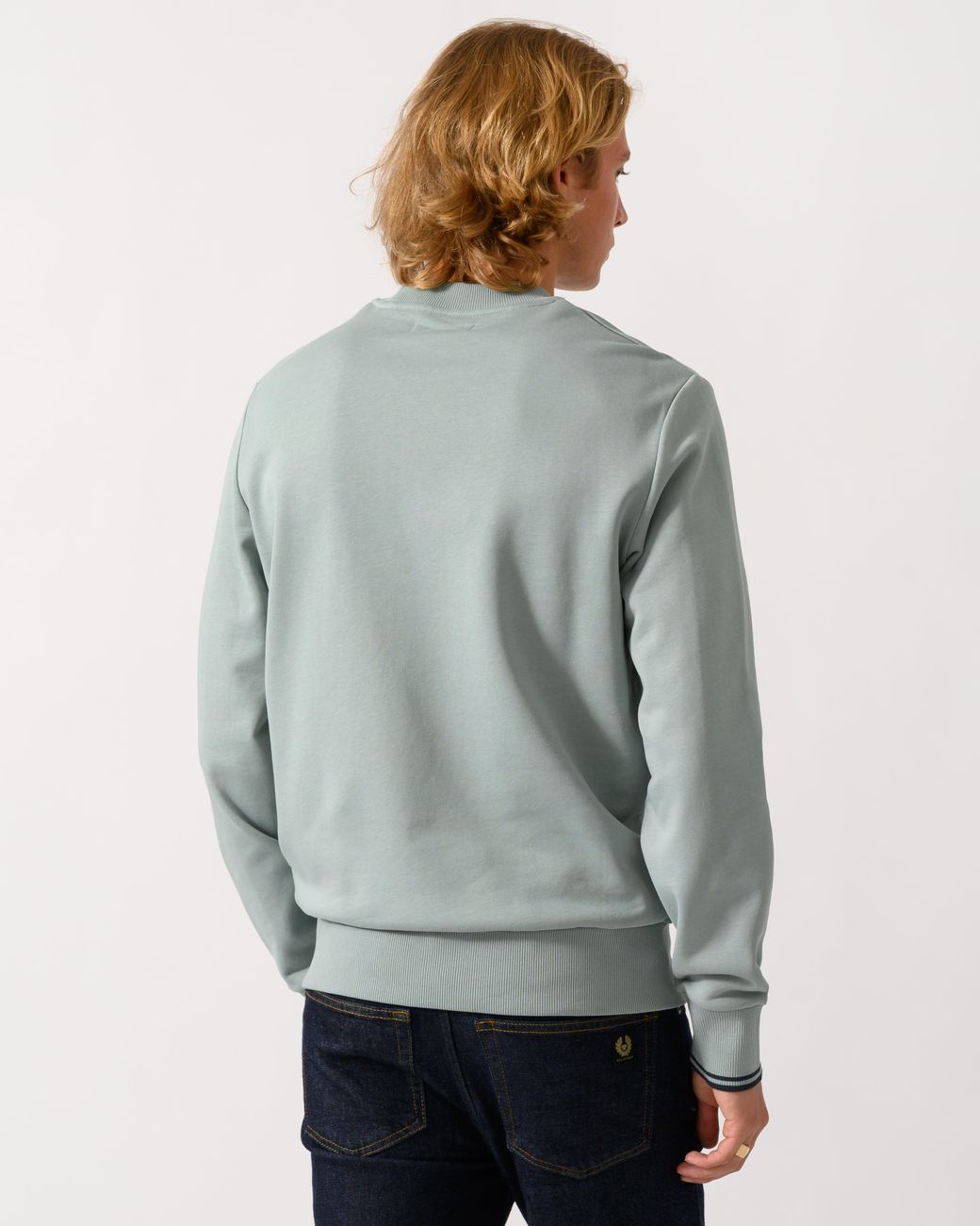 Fred Perry Gray Crew Neck Sweatshirt for men