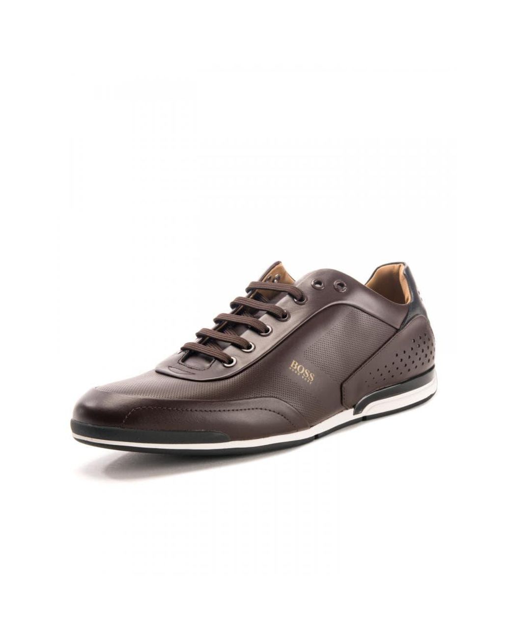 BOSS by HUGO BOSS Saturn Lowp Trainers in Brown for Men | Lyst