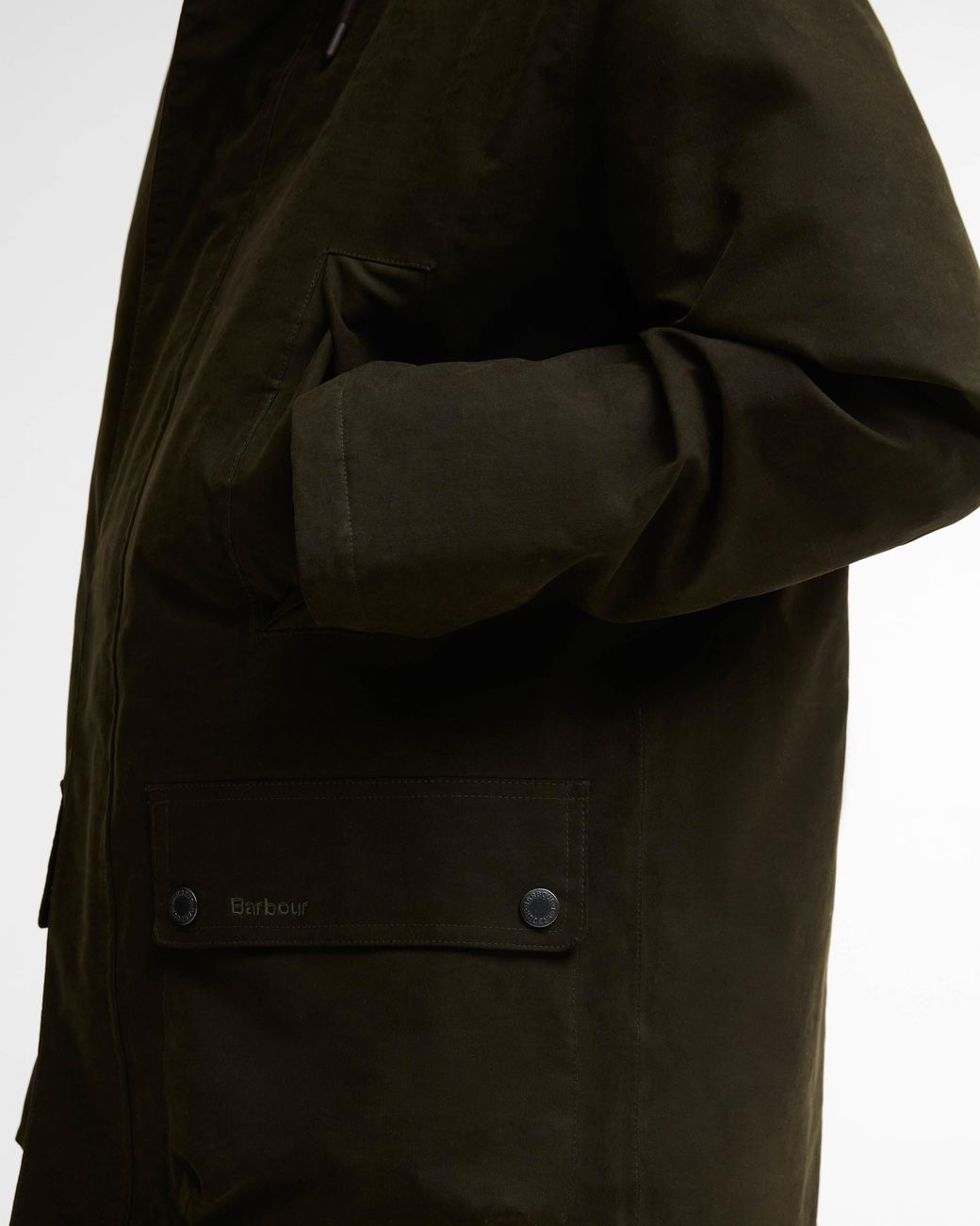 Barbour Black Northfield Winter Waterproof Parka for men