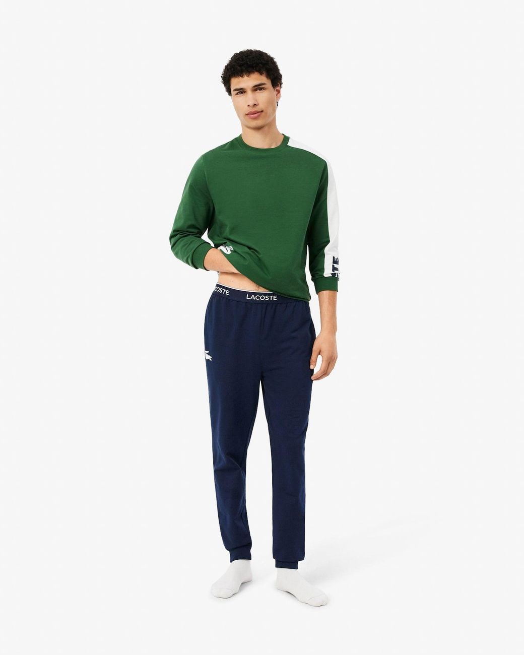 Lacoste Blue Fleece Loungewear Pants for men