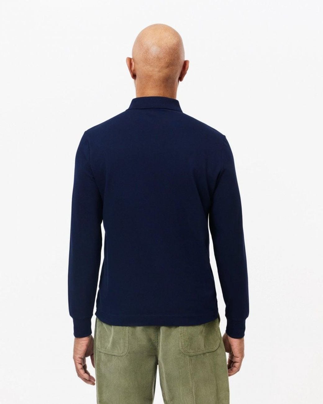 Lacoste Blue Long Sleeve Polo for men