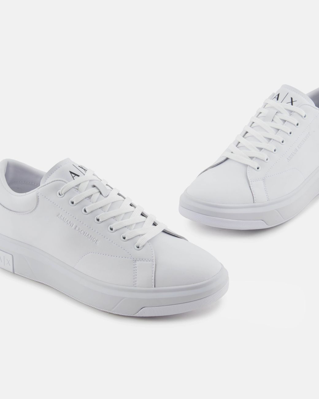 ARMANI EXCHANGE White Leather Sneakers for men