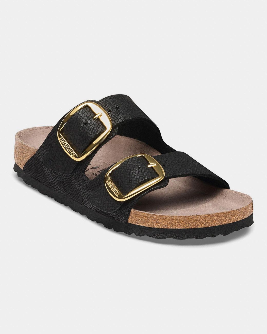Birkenstock Black Arizona Big Buckle Synthetics Sandals