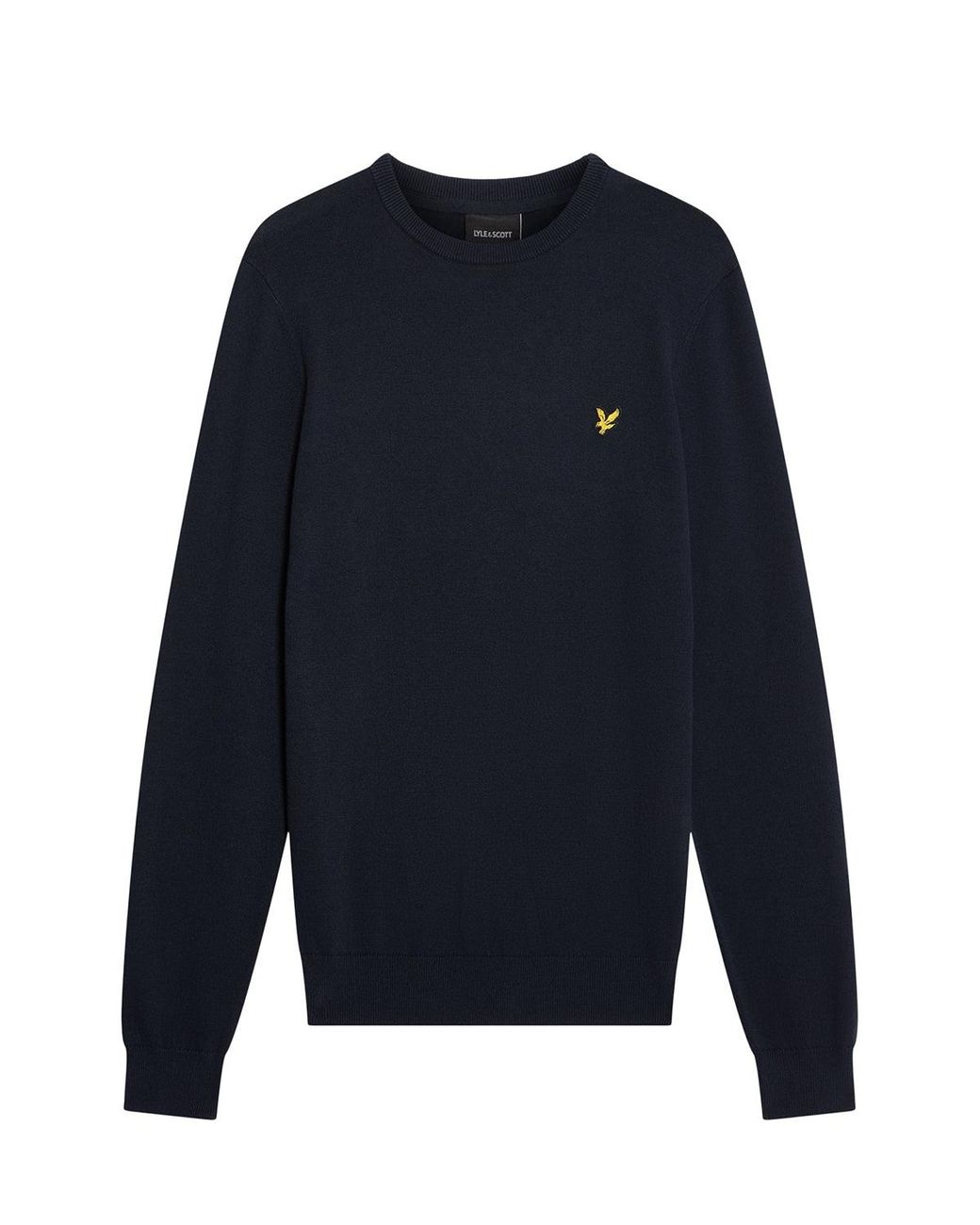 Lyle & Scott Blue Cotton Crew Neck Jumper for men