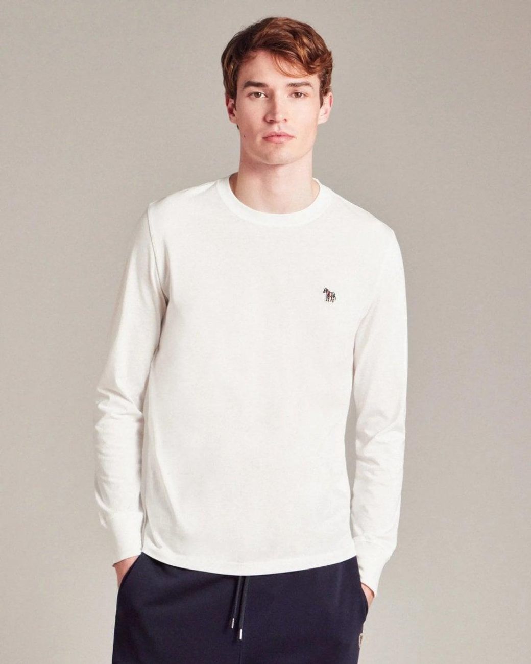 Paul Smith White Ps Regular Fit Jigsaw Zebra T-Shirt for men
