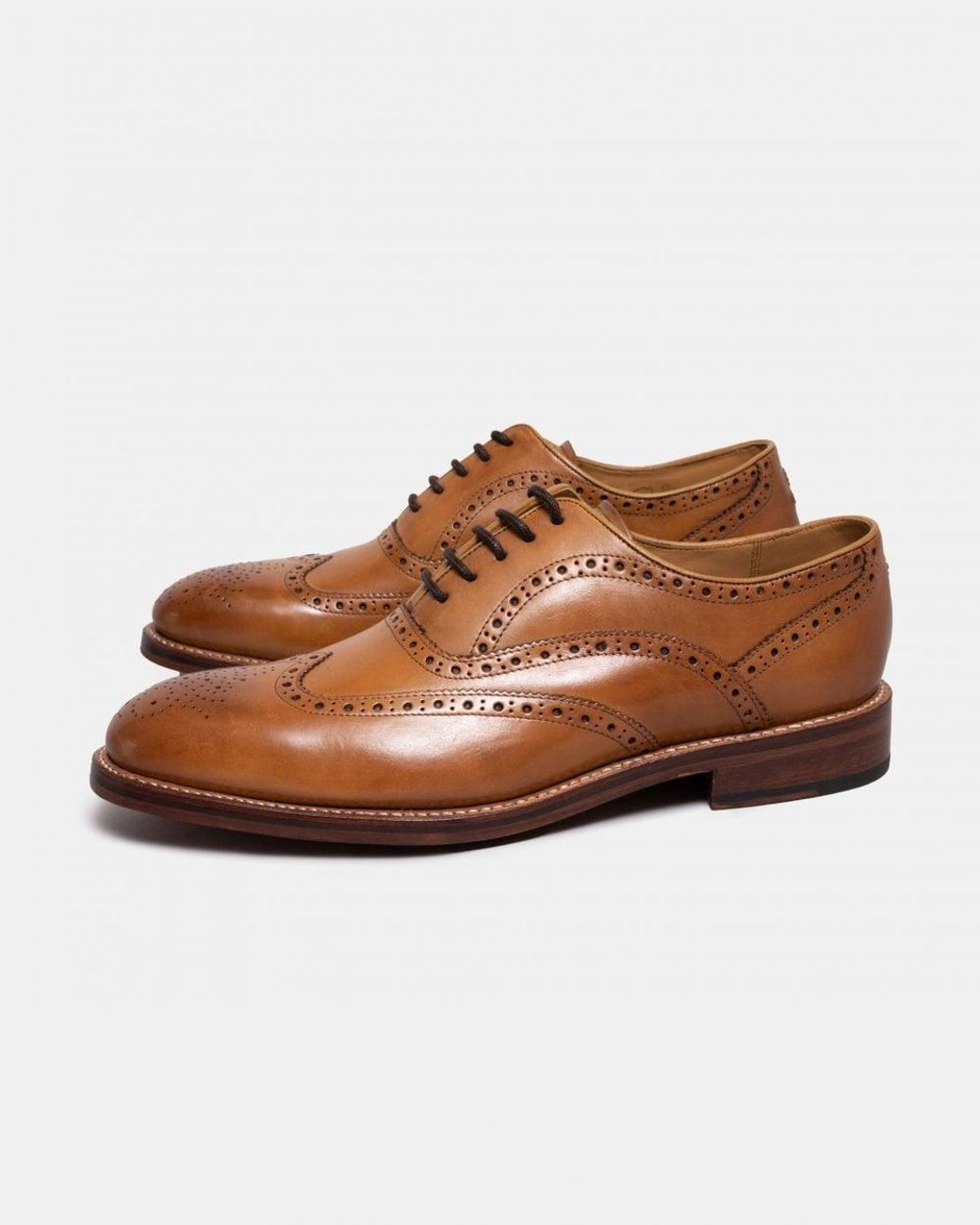 Oliver Sweeney Aldeburgh Brogue Shoes Brown for men