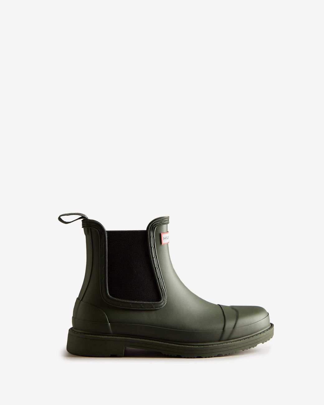Hunter Black Commando Chelsea Boot