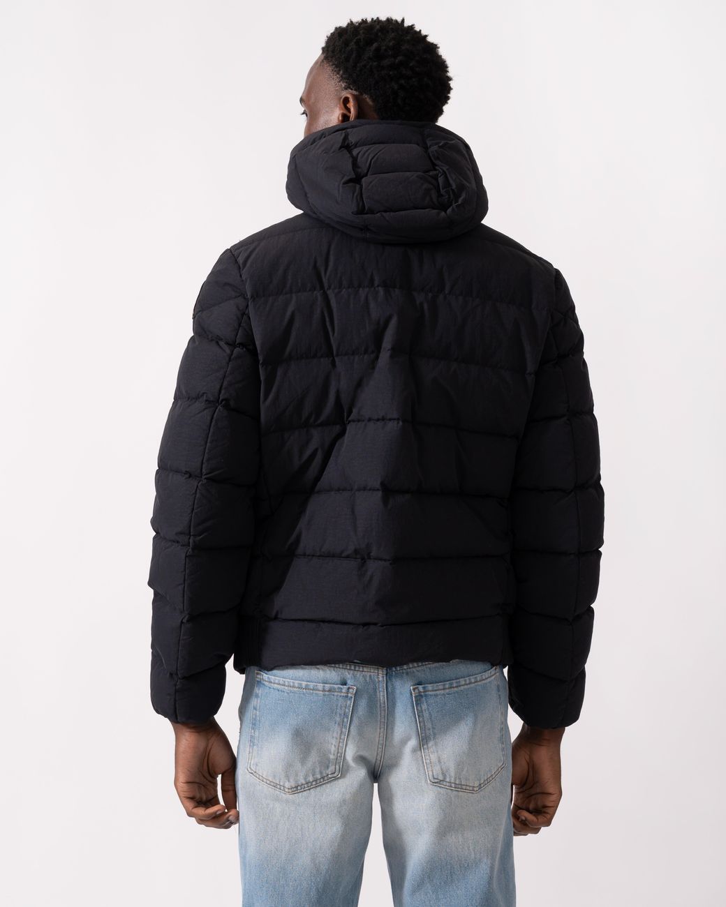 Parajumpers Blue Cassian Hooded Down Jacket for men