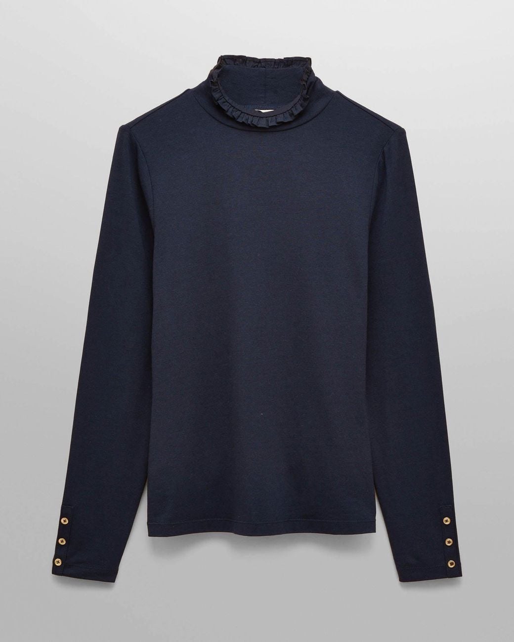 Joules Blue Amy Frill Neck Top