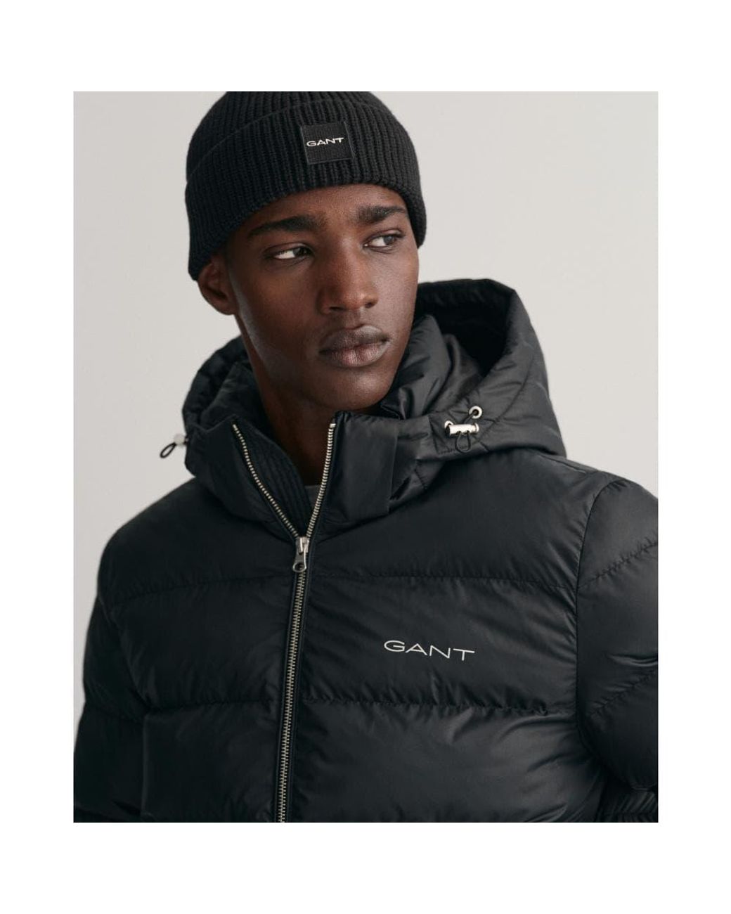 GANT Active Cloud Puffer Jacket in Black for Men | Lyst Canada