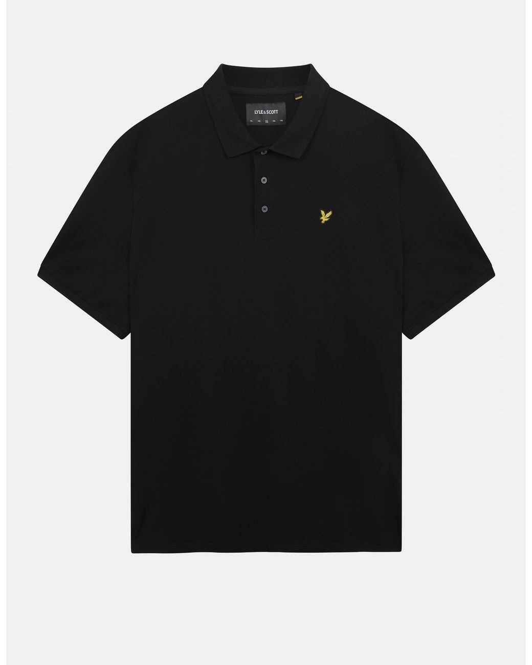Lyle & Scott Black Lyle & Scott Plain Polo Shirt Sp400Vog for men