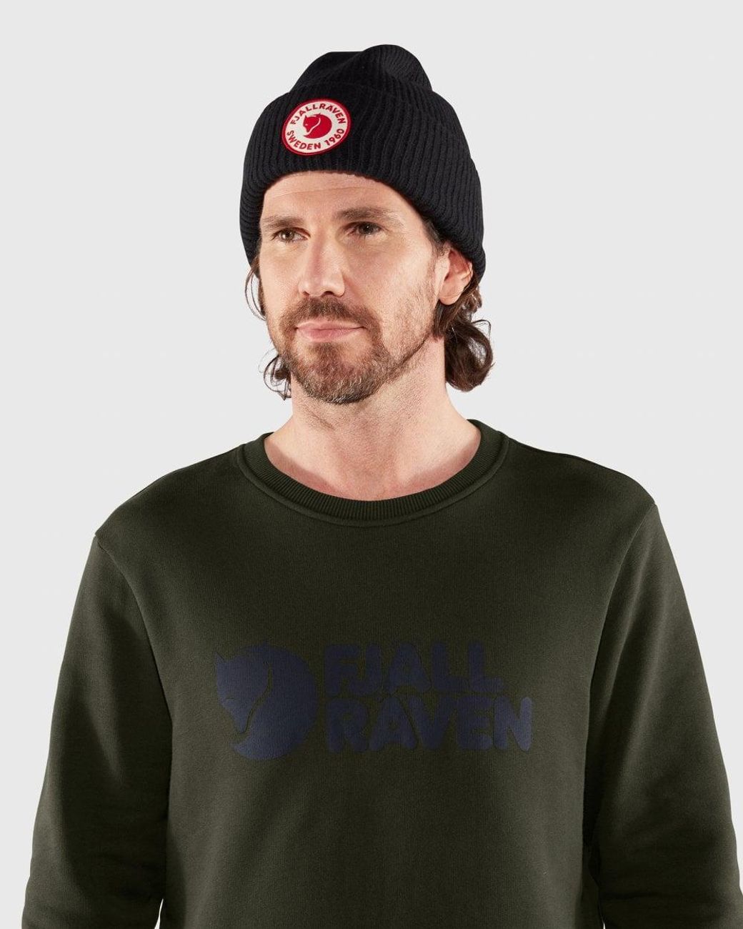 Fjallraven Green Logo Sweatshirt for men