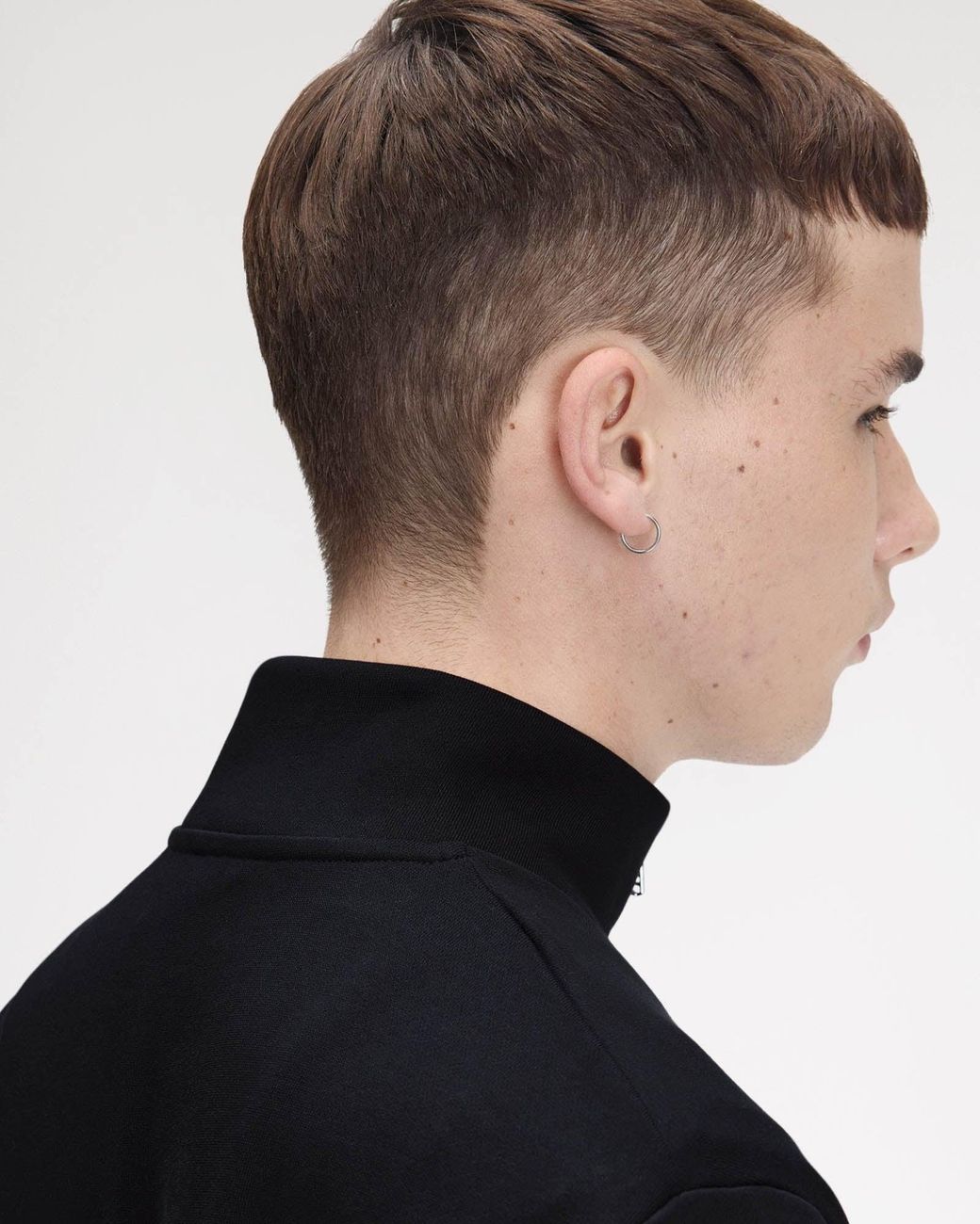 Fred Perry Black Half Zip Sweatshirt for men