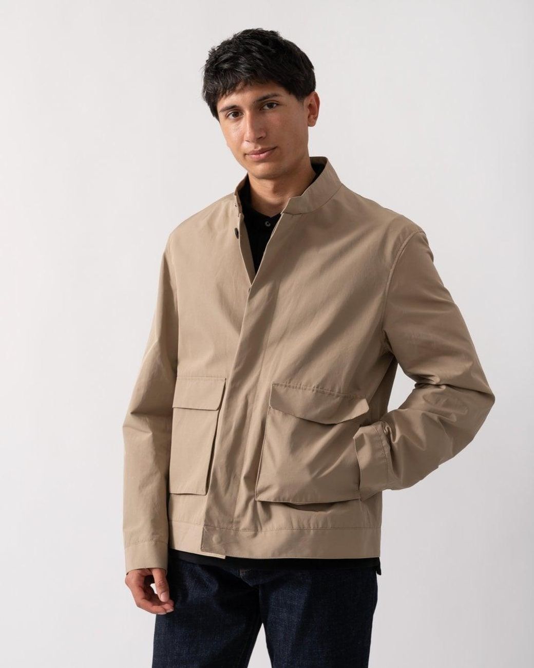 Oliver Sweeney Natural Highworth Showerproof Cotton Jacket for men