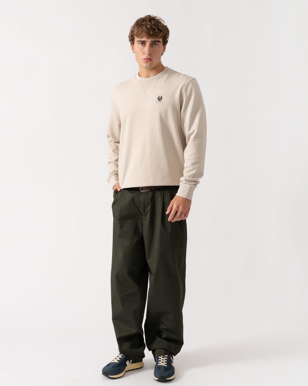Belstaff Natural Logo Sweatshirt for men