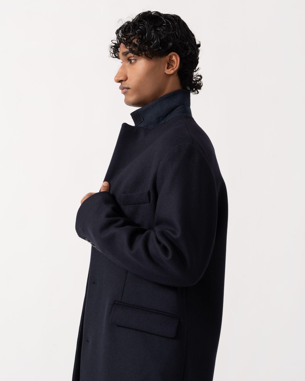 Gant Blue Classic Wool Coat for men