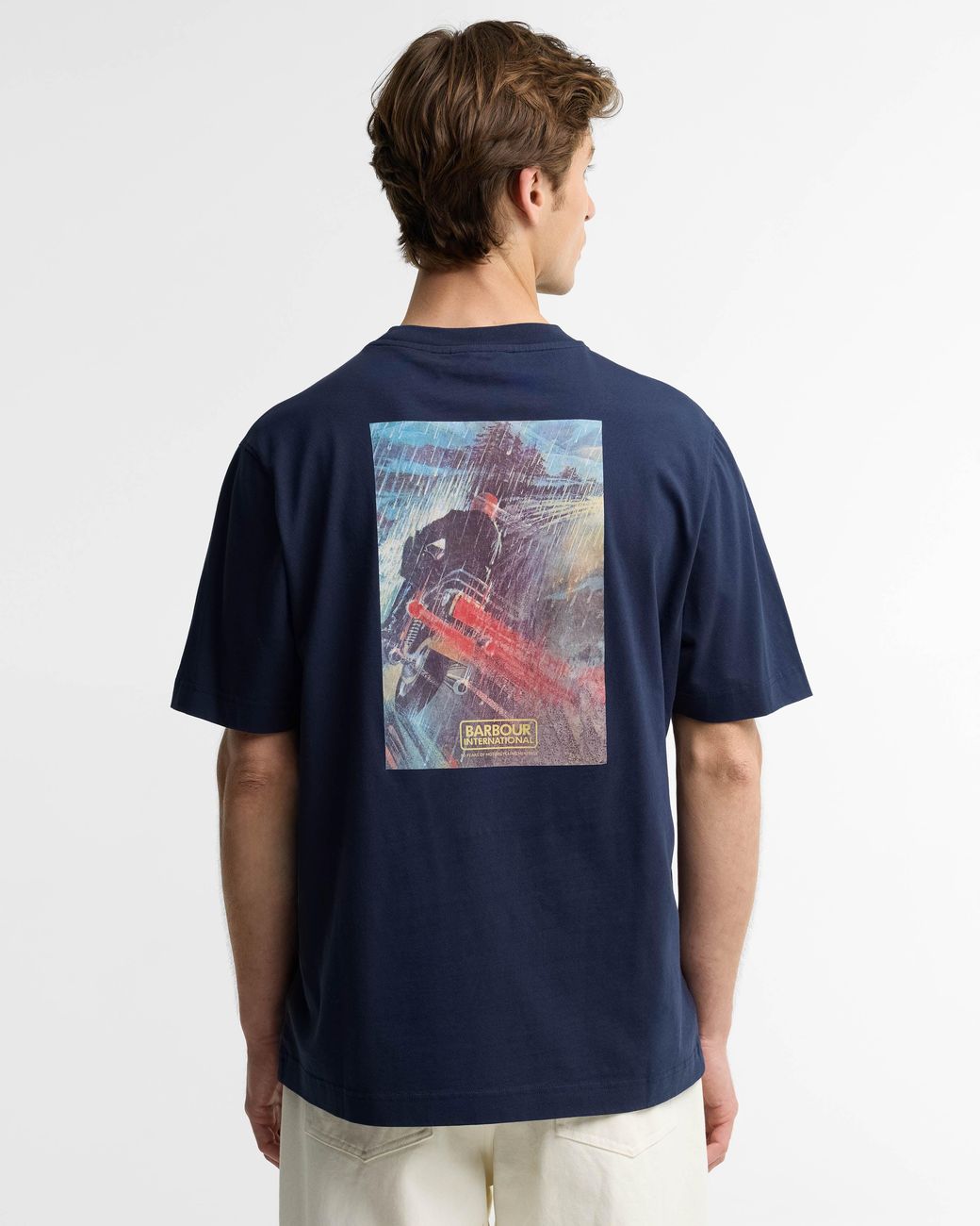 Barbour Blue Taylor Archive Graphic T-Shirt for men