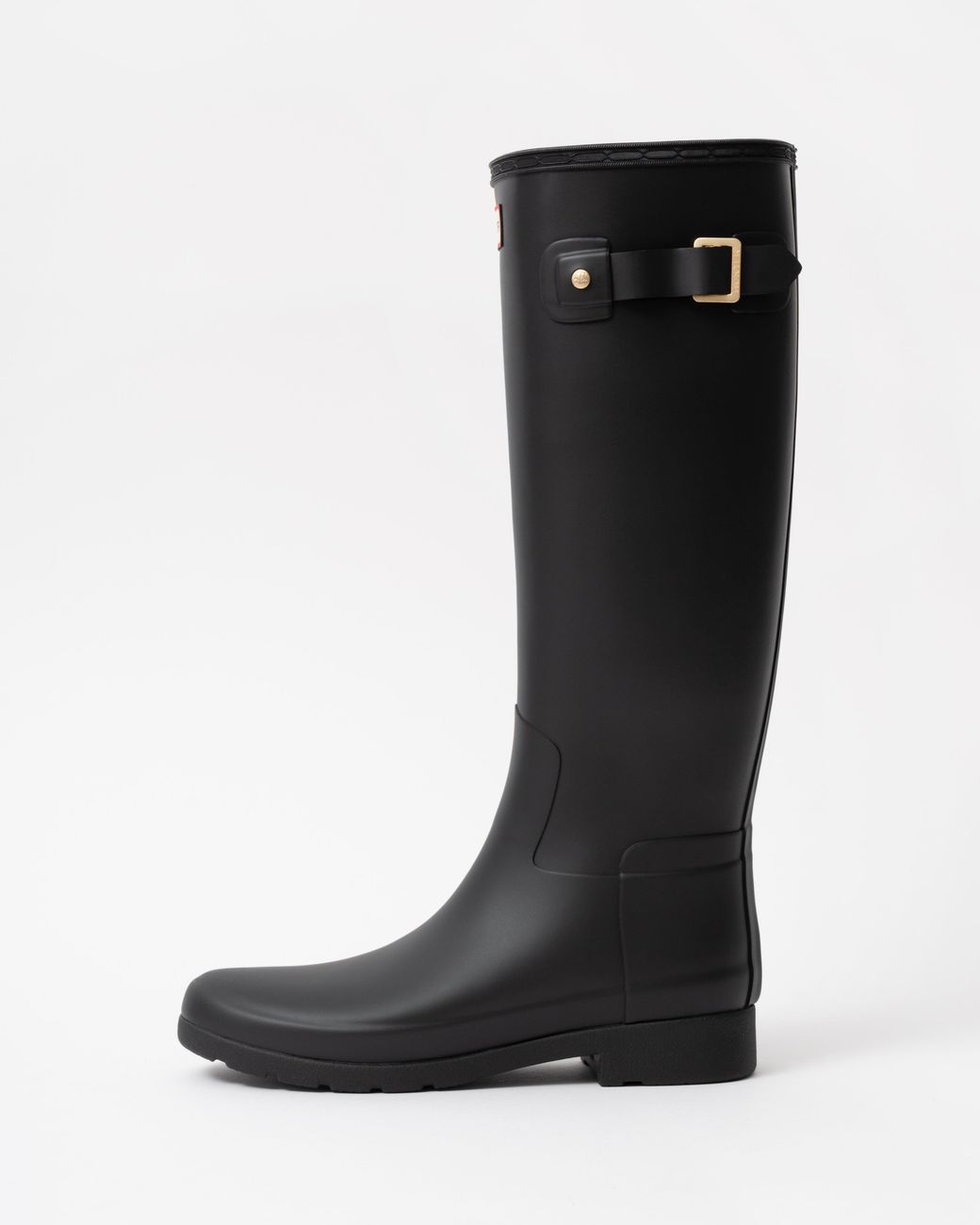 Hunter Black Refined Trim Tall Boot