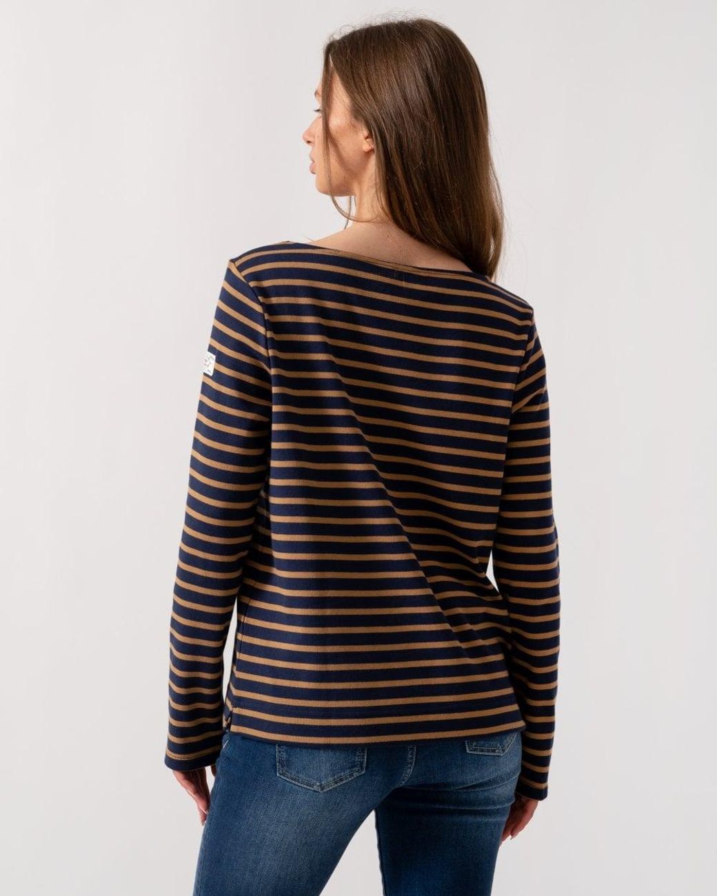 Joules Blue Harbour Broad Stripe Breton Top