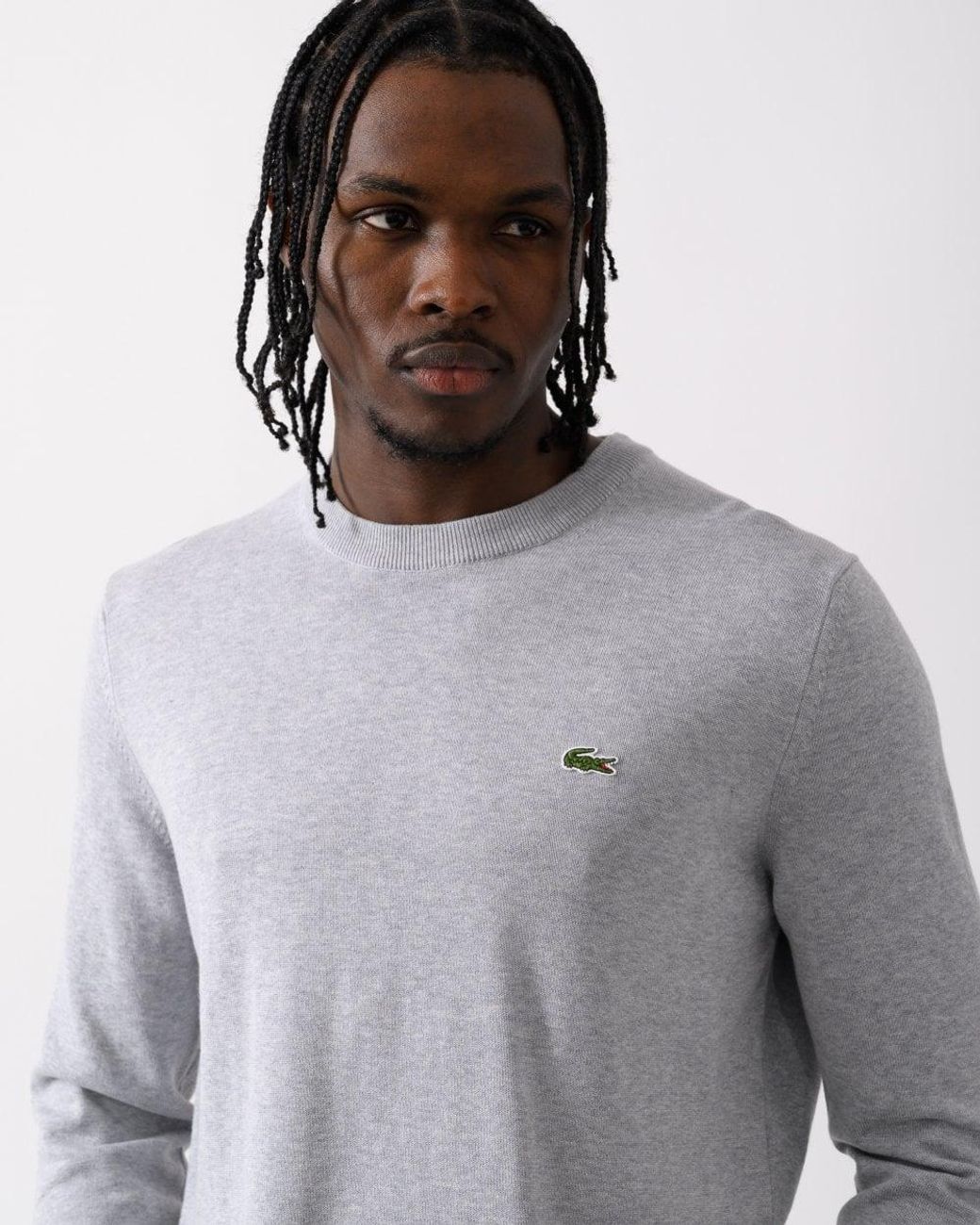 Lacoste Multicolor Lactose Zippered Stand-up Collar Cotton Sweatshirt for men